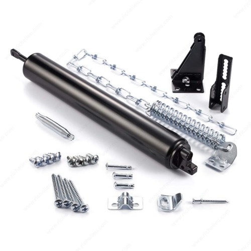 Richelieu BK8730BL Heavy Storm Door Closer with Chain Wide Bracket (1.25-2