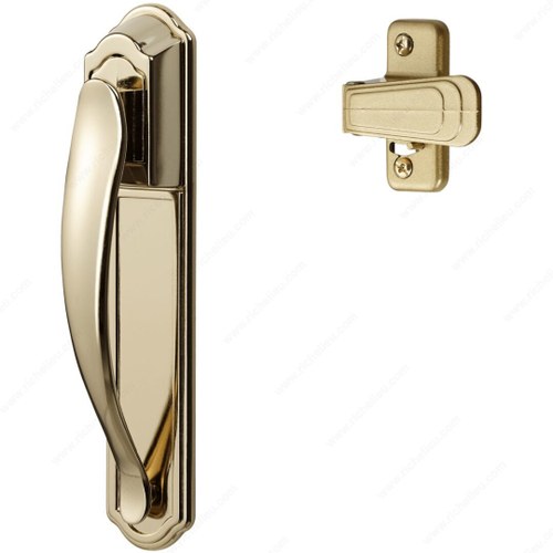 Richelieu BKDXBB DX Pull Handle Set with Back Plate