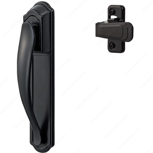 Richelieu BKDXBL DX Pull Handle Set with Back Plate