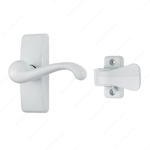 Richelieu BKGLWV2W GL Lever Set with Locking Latch