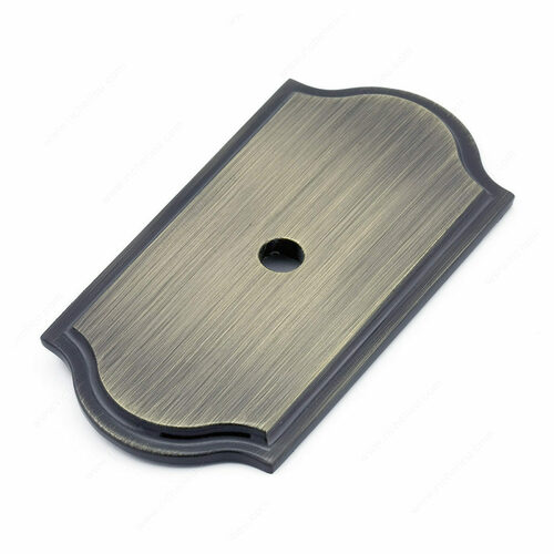 Richelieu BP1040AE Transitional Metal Knob Backplate - Model 1040