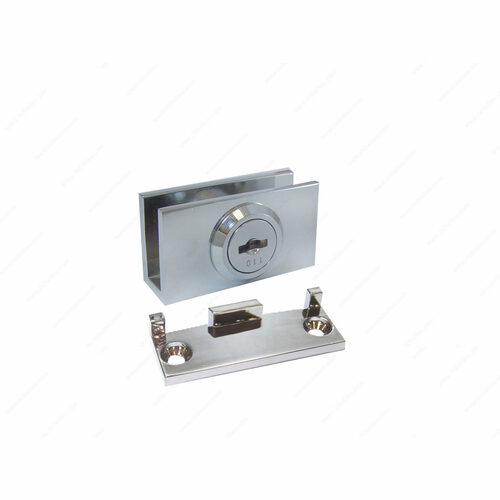 Richelieu BP64105140 Swinging Glass Door Plunger Lock for 5-8mm Glass