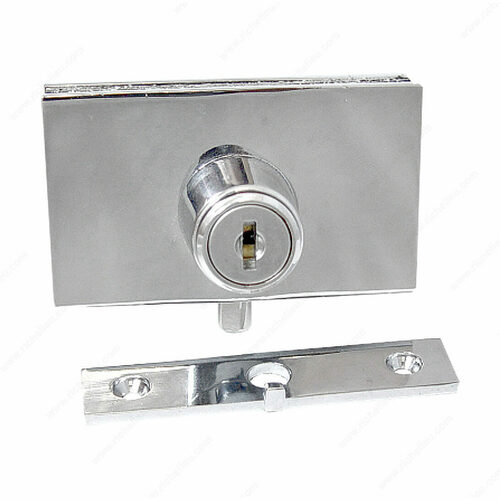 Richelieu BP64106140 Glass Door Plunger Lock for 8-10mm Thickness