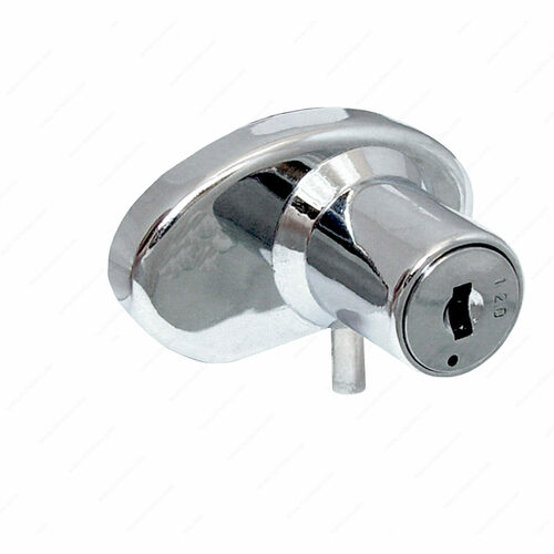 Richelieu BP641711140 Swinging Glass Double Door Lock for 3/16