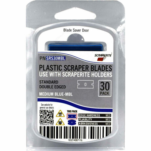 Richelieu CPSRS30MBL Rectangular Plastic Scraper Blades