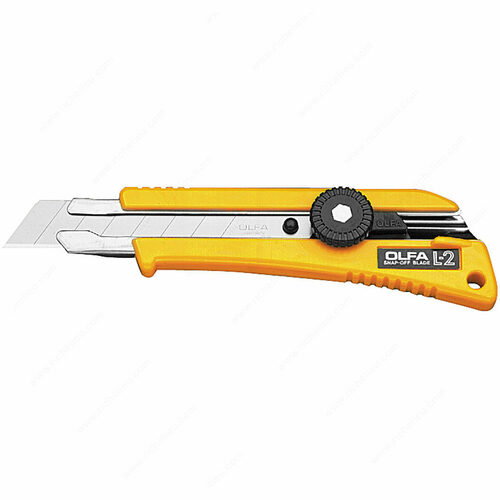 Richelieu D010704 OLFA Ratchet-Lock Utility Knife with Rubber Grip (L-2)