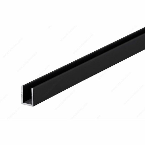 Richelieu EXU341116900 12mm Aluminum U-Channel for Glass
