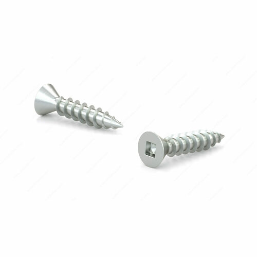 Richelieu FKWZ634 Flat Head Wood Screw, Regular Thread, Regular Point