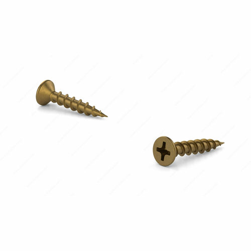 Richelieu FPCAB512PRM1 Flat Head Phillips Wood Screw, Coarse Thread, Regular Point