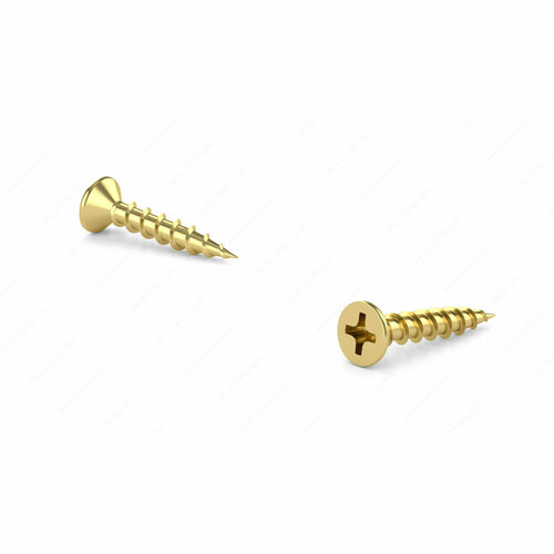 Richelieu FPCB558PRM1 Flat Head Phillips Wood Screw, Coarse Thread, Regular Point