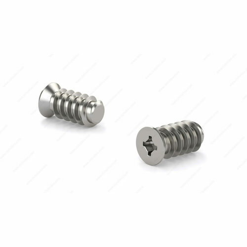 Richelieu FQ2ESSM6115PRM1 Stainless Steel M6 Flat Head Euro Screw, Quadrex Drive