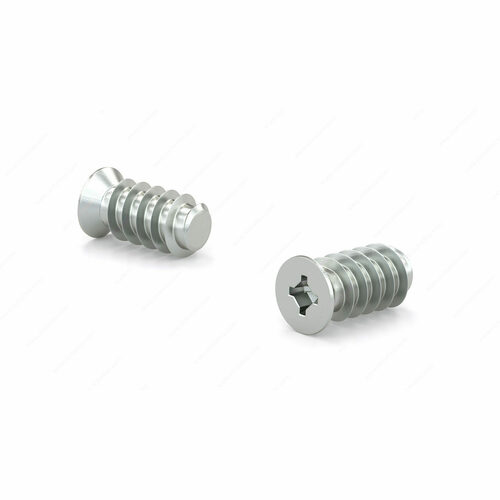 Richelieu FQ2ESZM6115M1 Zinc Euro Screw M6.3, Flat Head, Quadrex Drive