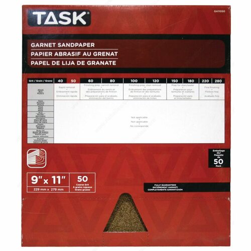 Richelieu GA11050 Garnet Sandpaper Sheets