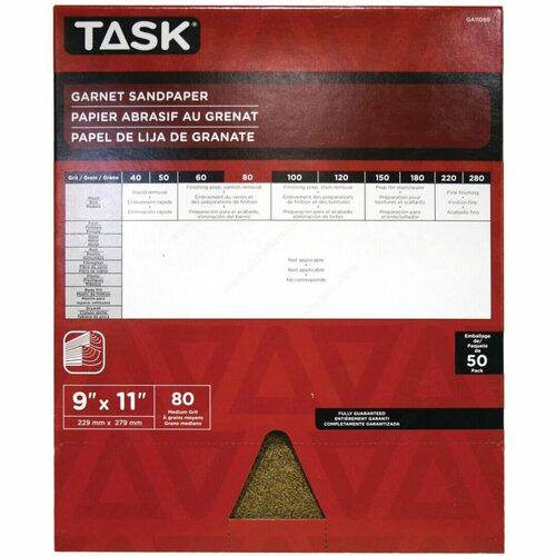 Richelieu GA11080 Garnet Sandpaper Sheets