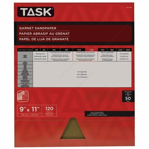 Richelieu GA11120 Garnet Sandpaper Sheets