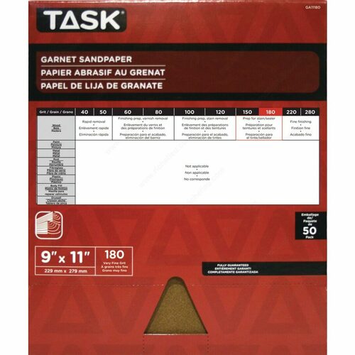 Richelieu GA11180 Garnet Sandpaper Sheets