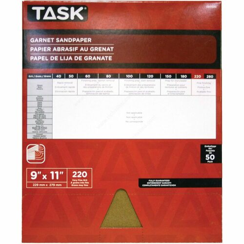 Richelieu GA11220 Garnet Sandpaper Sheets