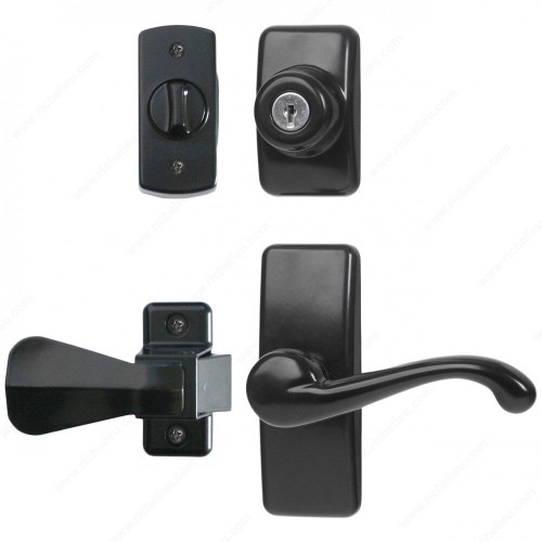 Richelieu HK01I061 GL Lever Set with Keyed Deadbolt Lock