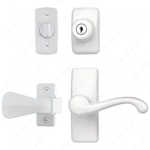 Richelieu HK01I073 GL Lever Set with Keyed Deadbolt Lock