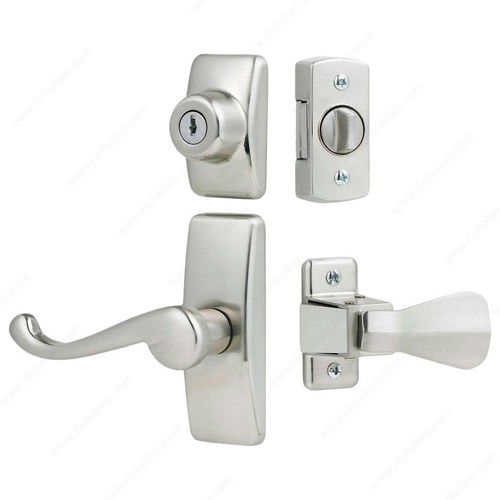 Richelieu HK01I099 GL Lever Set with Keyed Deadbolt Lock