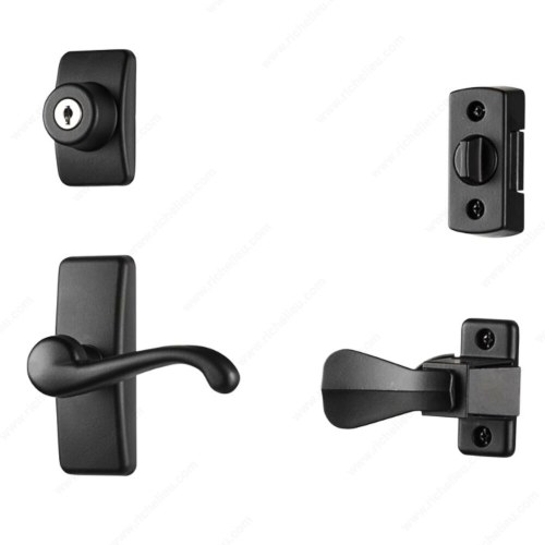 Richelieu HK01IMB GL Lever Set with Keyed Deadbolt Lock