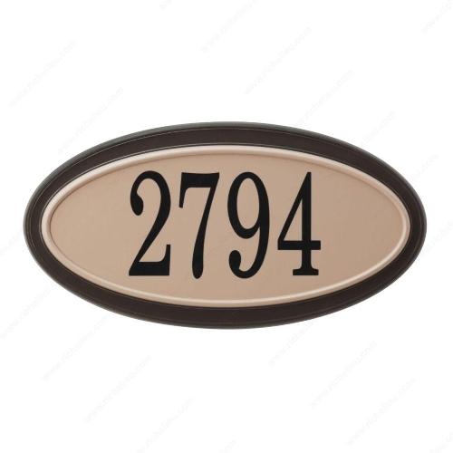 Richelieu M27356 Oval Address Plaque Kit