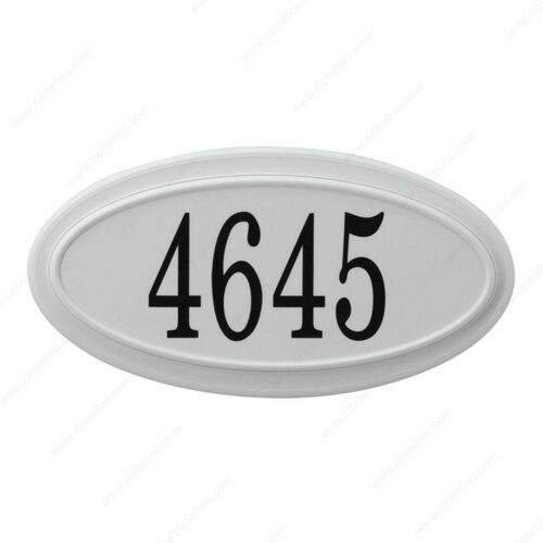 Richelieu P28810 Oval Address Plaque Kit