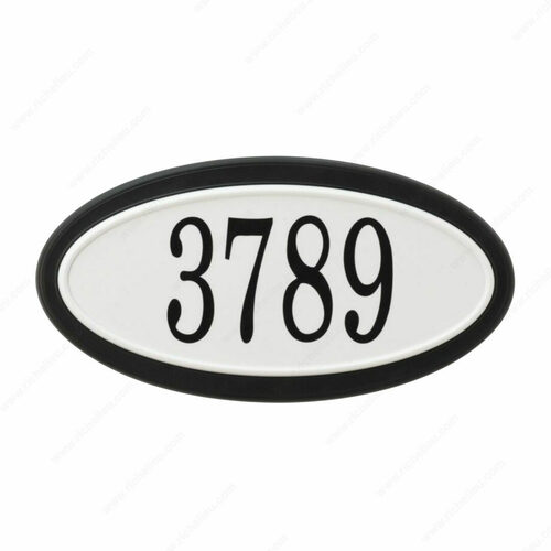 Richelieu P28830 Oval Address Plaque Kit
