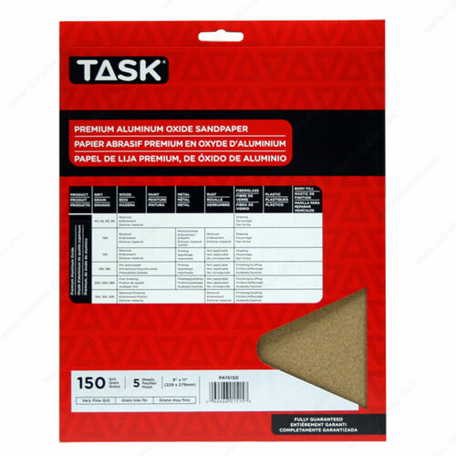 Richelieu PA15150 Premium Aluminum Oxide Sandpaper