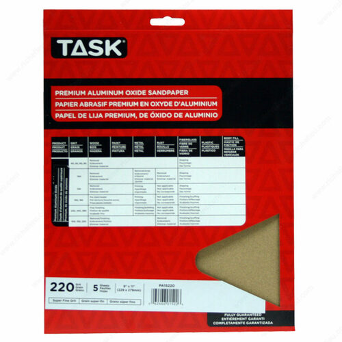 Richelieu PA15220 Premium Aluminum Oxide Sandpaper Sheets