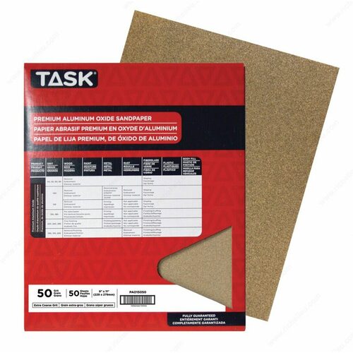 Richelieu PAO15050 Premium Aluminum Oxide Sandpaper Sheets