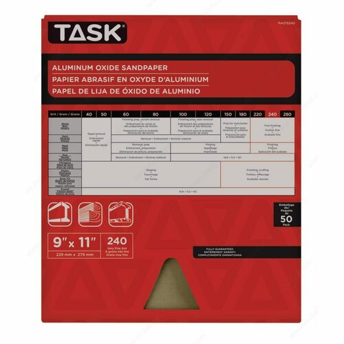 Richelieu PAO15240 Premium Aluminum Oxide Sandpaper Sheets