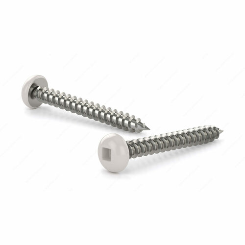 Richelieu PKAW658J Colored Pan Head Metal Screw, Square Drive, Self-Tapping, Type A Point