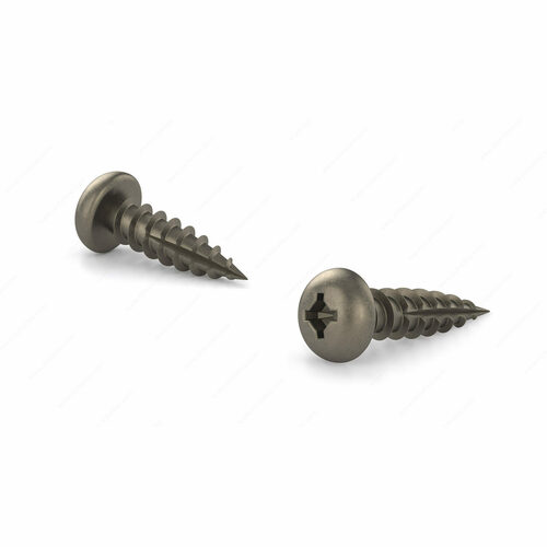 Richelieu PQ17P834PRJ Quadrex Pan Head Wood Screw, Type 17 Point, Single Lead Thread