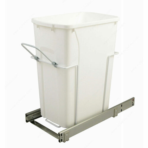 Richelieu SCB10135WH Single Bin Recycling Center with Handle