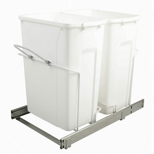 Richelieu SCB15235WH Double Bin Recycling Center with Handle