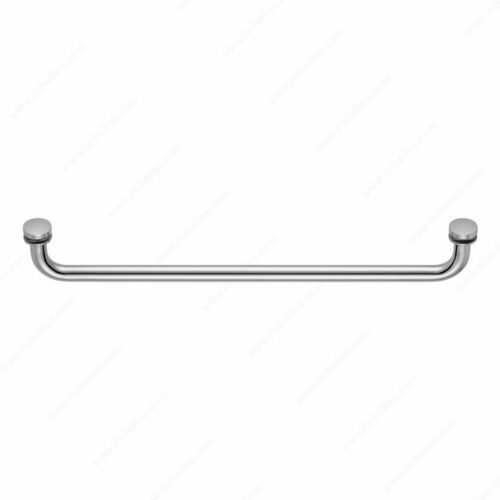 Richelieu SDTRDS07518140 Round Tubular Towel Bar with Washers and Rounded Corners