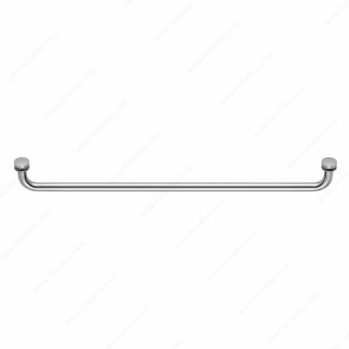 Richelieu SDTRDS07524140 Round Tubular Towel Bar with Washers and Rounded Corners