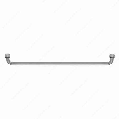 Richelieu SDTRDS07524195 Round Tubular Towel Bar with Washers and Rounded Corners
