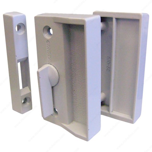 Richelieu SK900W White Screen Door Latch Set