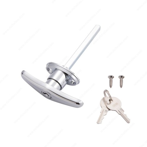 Richelieu SKT9303 Keyed T-Handle for Garage Door, 5/16