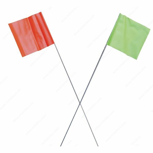 Richelieu T59502 Orange Marking Flags - 30 Flags per Bundle