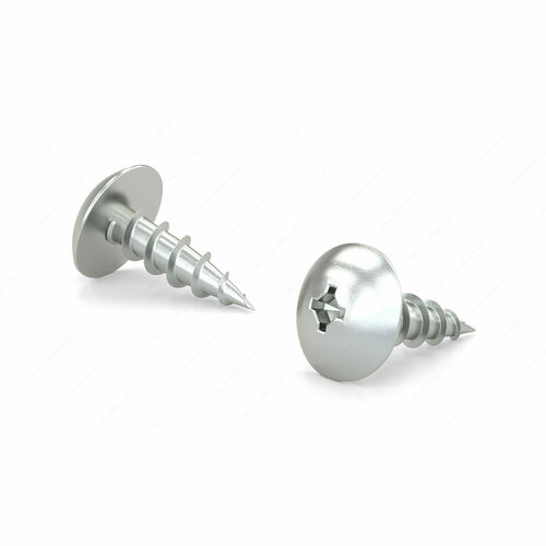 Richelieu TQC2Z658M1 Zinc-Plated Truss Head Wood Screw, Quadrex Drive, Coarse Thread