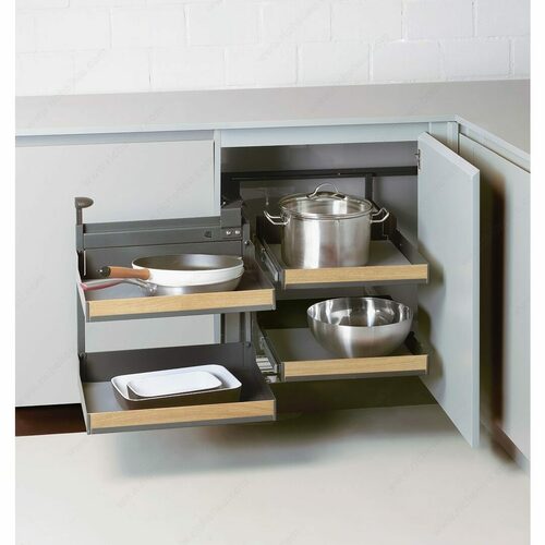 Richelieu WEBKIT1216848 Fioro Magic Corner II Set for 494mm Opening - Anthracite
