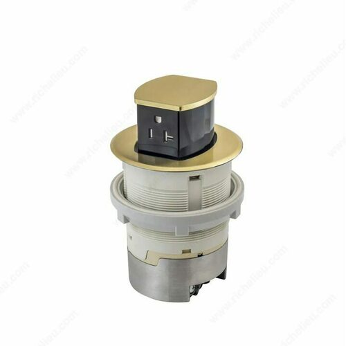 Richelieu WEBSO1250231 Hubbell Pop-Up Countertop Outlet (20 AMP)