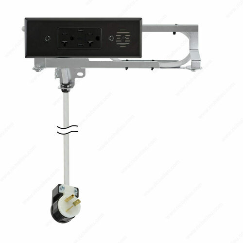 Richelieu WEBSO1250240 Docking Drawer 20A Compact Vanity Outlet