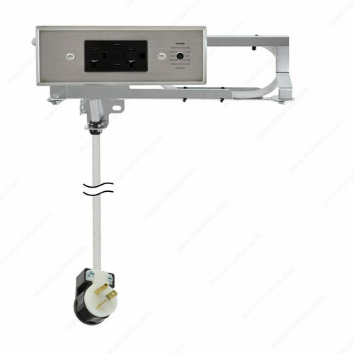 Richelieu WEBSO1250241 Docking Drawer 20A Compact Vanity Outlet