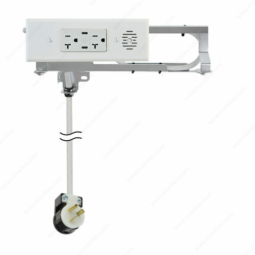 Richelieu WEBSO1250242 Docking Drawer 20A Compact Vanity Outlet
