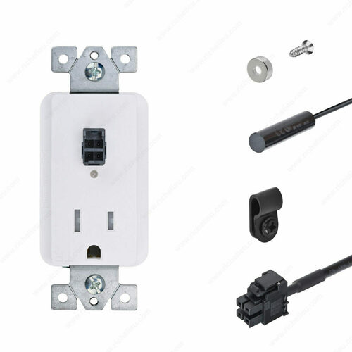 Richelieu WEBSO1250267 Docking Drawer Safety Interlock Outlet with Magnetic Switch