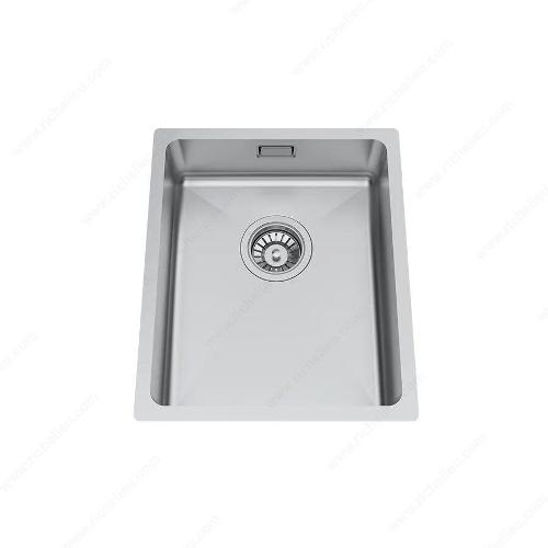 Richelieu WEBSO1258399 Trendline EST-330 Accessible Stainless Steel Sink - 370x440x120 mm